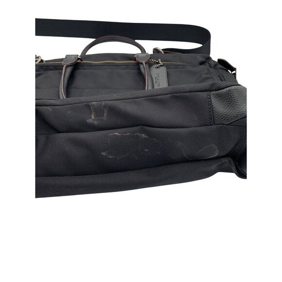 Coach Women’s Black Nylon Crossbody Bag With Leather Trim & Adjustable Strap - Picture 5 of 11